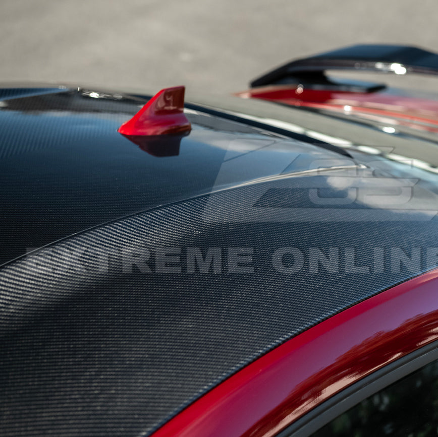 2015-Up Ford Mustang S650 Coupe Dry CARBON FIBER Tape-On Top Roof Panel Cover image 12
