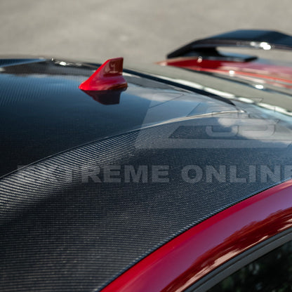 2015-Up Ford Mustang S650 Coupe Dry CARBON FIBER Tape-On Top Roof Panel Cover image 12