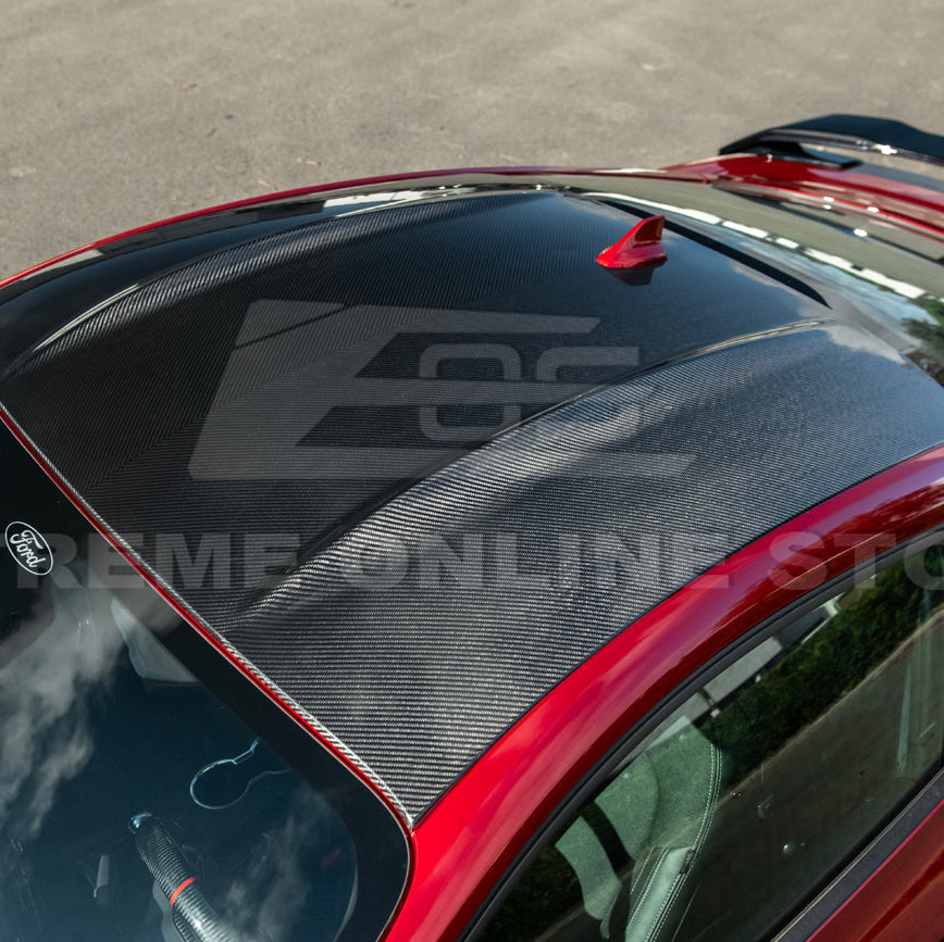 2015-Up Ford Mustang S650 Coupe Dry CARBON FIBER Tape-On Top Roof Panel Cover image 14