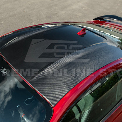 2015-Up Ford Mustang S650 Coupe Dry CARBON FIBER Tape-On Top Roof Panel Cover image 14