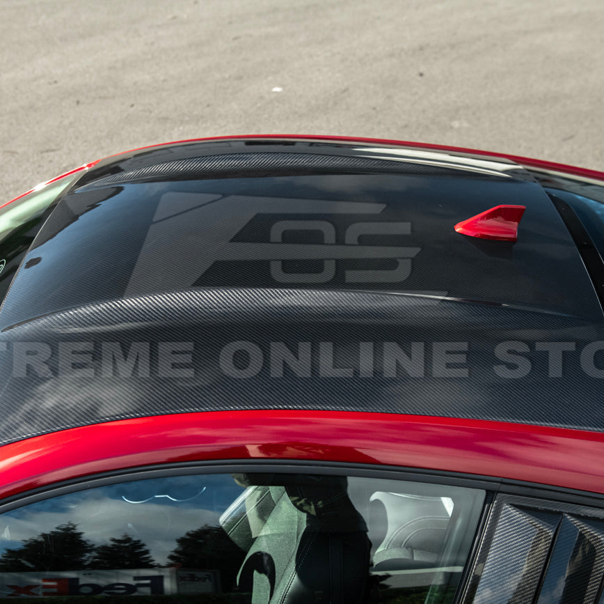 2015-Up Ford Mustang S650 Coupe Dry CARBON FIBER Tape-On Top Roof Panel Cover image 15
