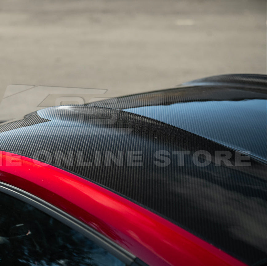 2015-Up Ford Mustang S650 Coupe Dry CARBON FIBER Tape-On Top Roof Panel Cover image 16