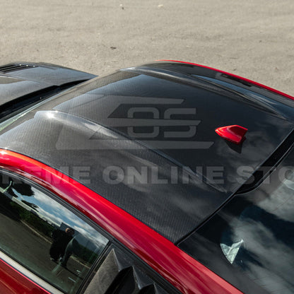 2015-Up Ford Mustang S650 Coupe Dry CARBON FIBER Tape-On Top Roof Panel Cover image 17