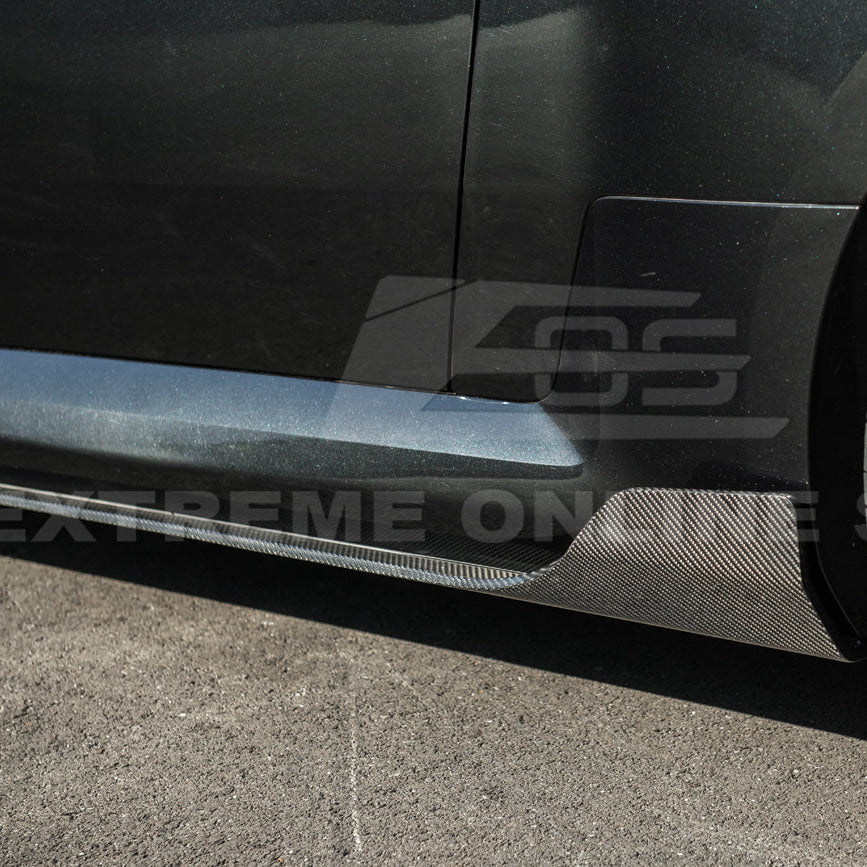 2023-Up BMW G87 M2 | TR Style Dry CARBON FIBER Side Skirts Rocker Panel Extension image 11
