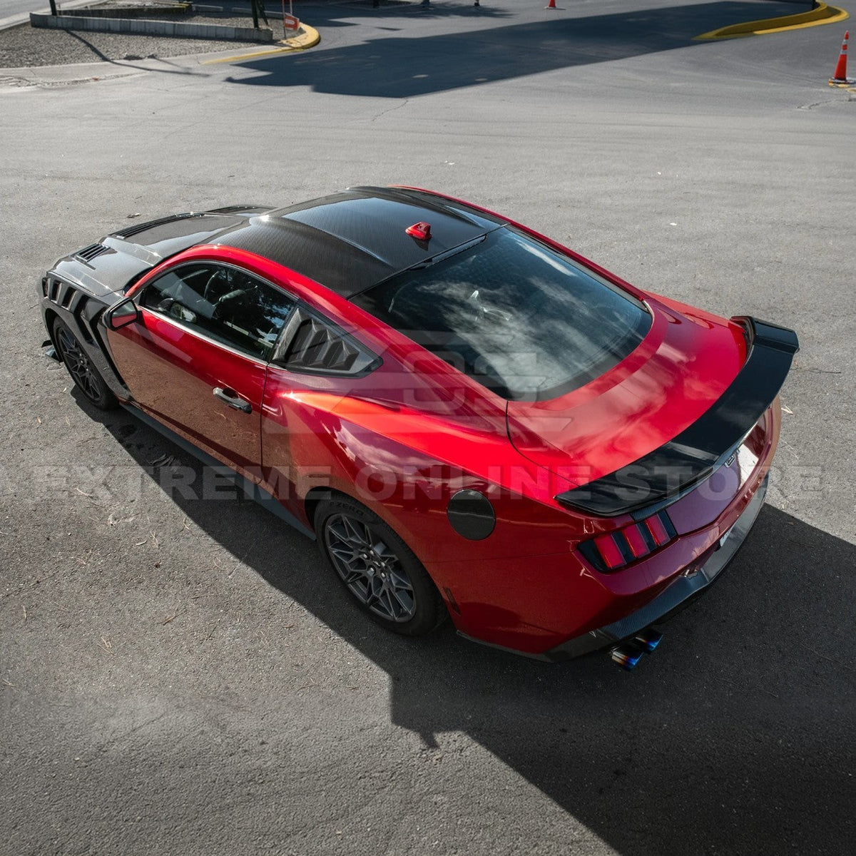 2015-Up Ford Mustang S650 Coupe Dry CARBON FIBER Tape-On Top Roof Panel Cover image 8