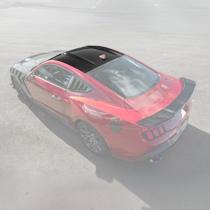2015-Up Ford Mustang S650 Coupe Dry CARBON FIBER Tape-On Top Roof Panel Cover image 1