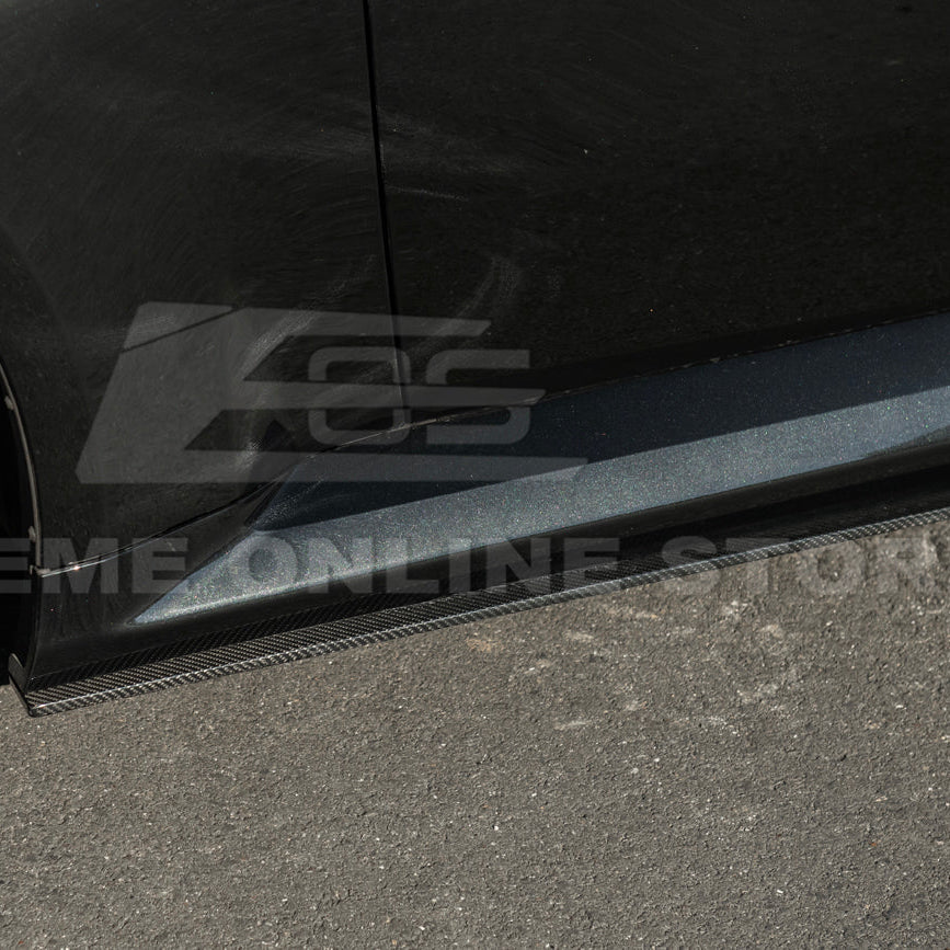 2023-Up BMW G87 M2 | TR Style Dry CARBON FIBER Side Skirts Rocker Panel Extension image 12