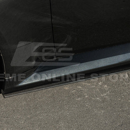 2023-Up BMW G87 M2 | TR Style Dry CARBON FIBER Side Skirts Rocker Panel Extension image 12