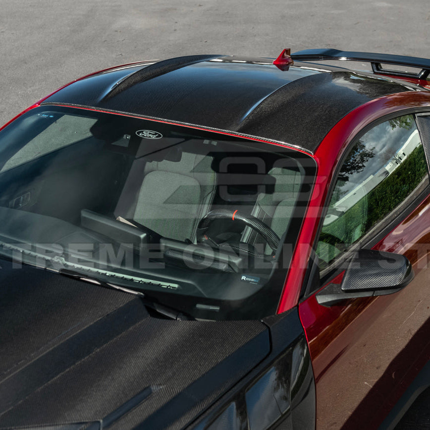 2015-Up Ford Mustang S650 Coupe Dry CARBON FIBER Tape-On Top Roof Panel Cover image 18