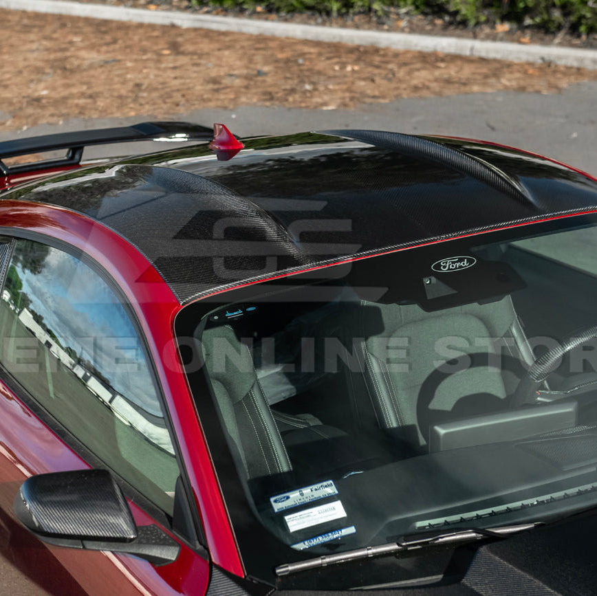 2015-Up Ford Mustang S650 Coupe Dry CARBON FIBER Tape-On Top Roof Panel Cover image 20