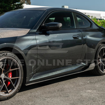 2023-Up BMW G87 M2 | TR Style Dry CARBON FIBER Side Skirts Rocker Panel Extension image 7