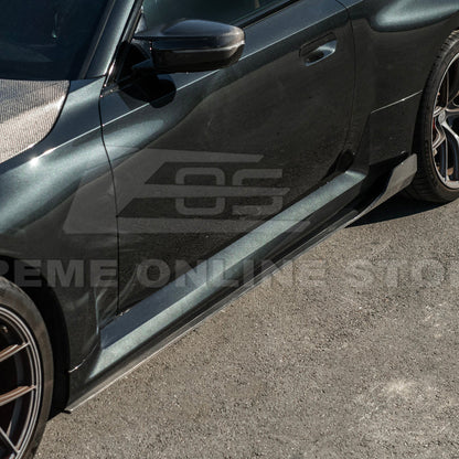 2023-Up BMW G87 M2 | TR Style Dry CARBON FIBER Side Skirts Rocker Panel Extension image 8