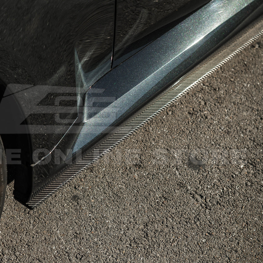 2023-Up BMW G87 M2 | TR Style Dry CARBON FIBER Side Skirts Rocker Panel Extension image 9