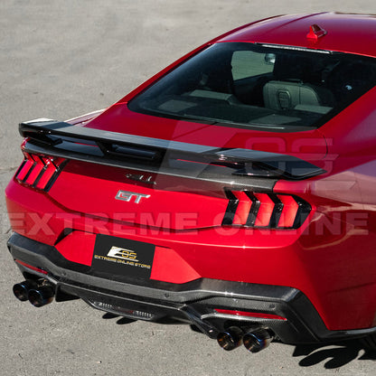 2024-Up Ford Mustang DarkHorse Style GLOSSY BLACK Rear Trunk Lid Wing Spoiler image 9