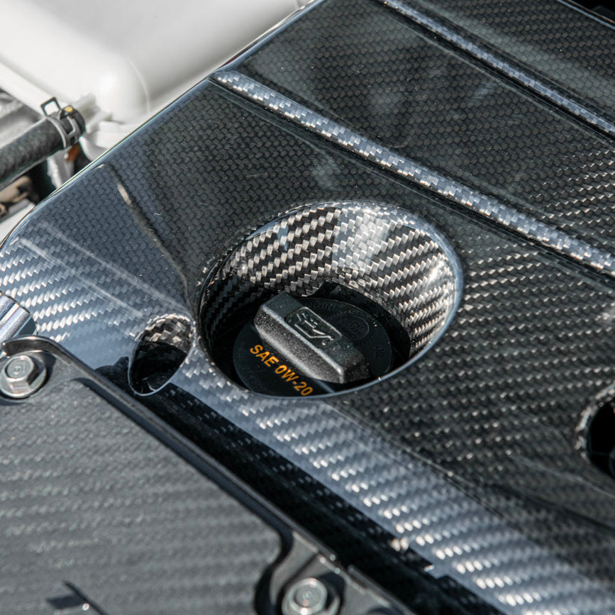 2017-Up Honda Civic FK8 FL5 Type-R Carbon Fiber Engine Valve Cover image 9