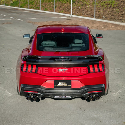 2024-Up Ford Mustang DarkHorse Style GLOSSY BLACK Rear Trunk Lid Wing Spoiler image 7