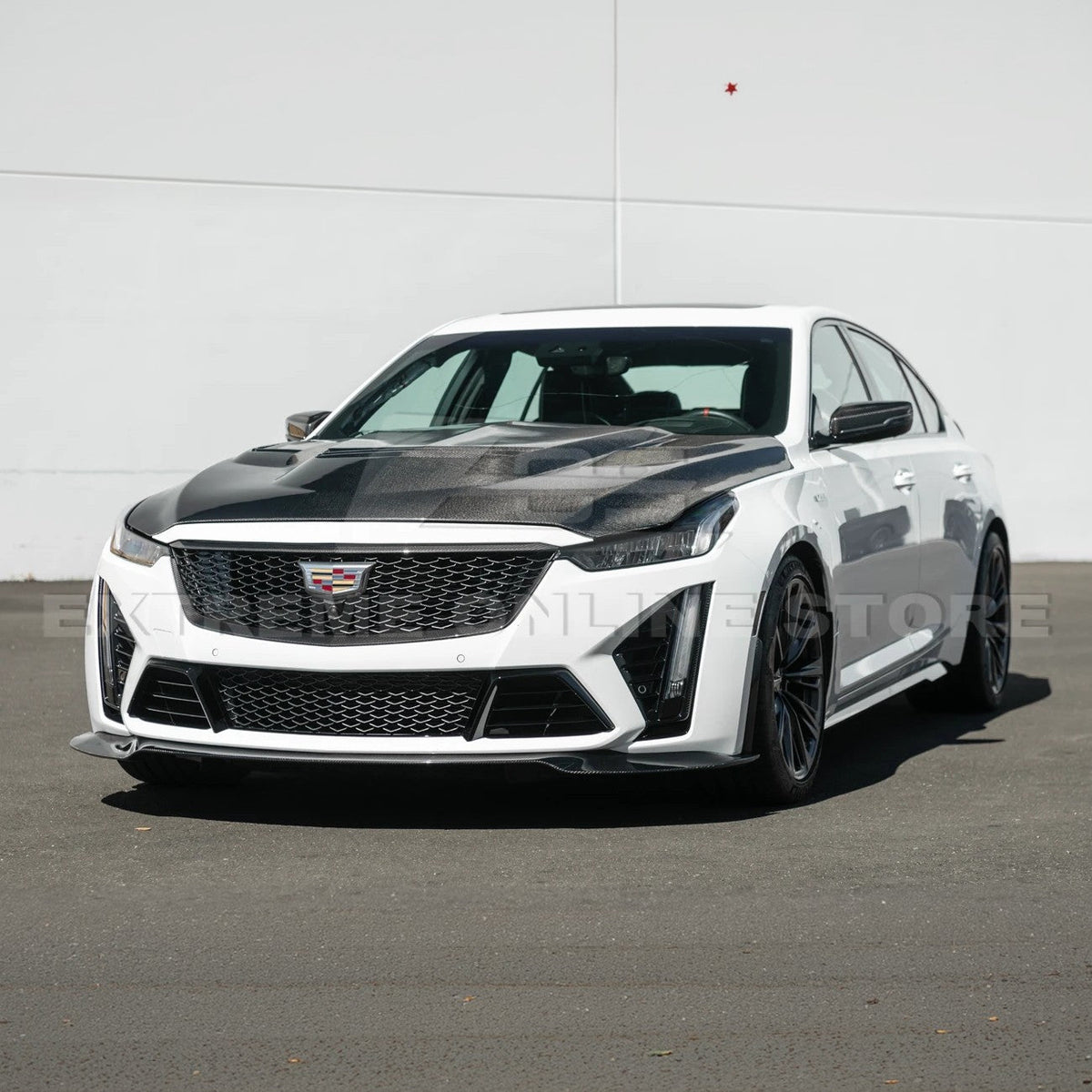 2022-24 Cadillac CT5-V Blackwing Dry Carbon Fiber Front Upper Lower Grille Trim image 4