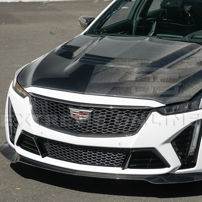 2022-24 Cadillac CT5-V Blackwing Dry Carbon Fiber Front Upper Lower Grille Trim image 31