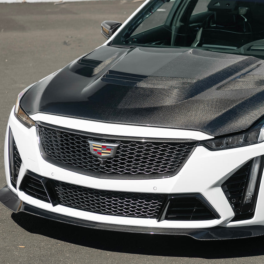 2022-24 Cadillac CT5-V Blackwing Dry Carbon Fiber Front Upper Lower Grille Trim image 51