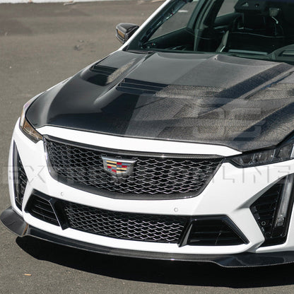 2022-24 Cadillac CT5-V Blackwing Dry Carbon Fiber Front Upper Lower Grille Trim image 5