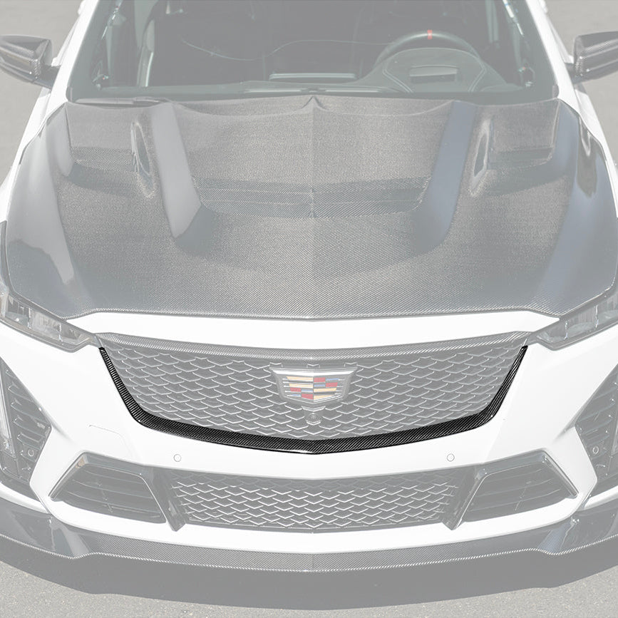 2022-24 Cadillac CT5-V Blackwing Dry Carbon Fiber Front Upper Lower Grille Trim image 49