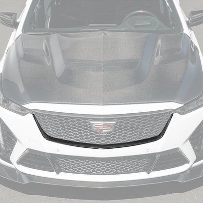 2022-24 Cadillac CT5-V Blackwing Dry Carbon Fiber Front Upper Lower Grille Trim image 49
