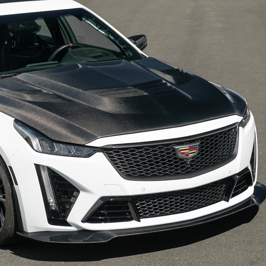 2022-24 Cadillac CT5-V Blackwing Dry Carbon Fiber Front Upper Lower Grille Trim image 54