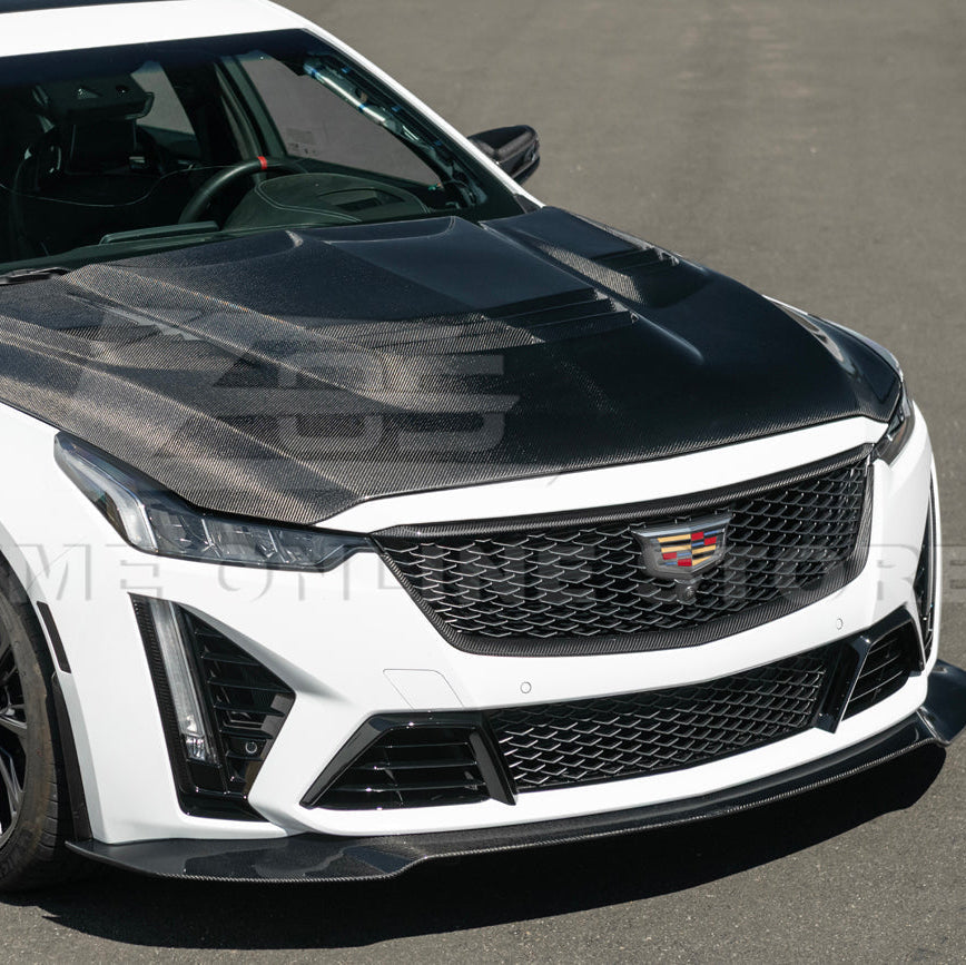 2022-24 Cadillac CT5-V Blackwing Dry Carbon Fiber Front Upper Lower Grille Trim image 34