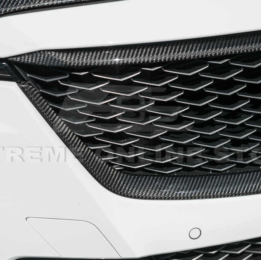 2022-24 Cadillac CT5-V Blackwing Dry Carbon Fiber Front Upper Lower Grille Trim image 35
