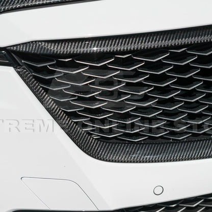 2022-24 Cadillac CT5-V Blackwing Dry Carbon Fiber Front Upper Lower Grille Trim image 35