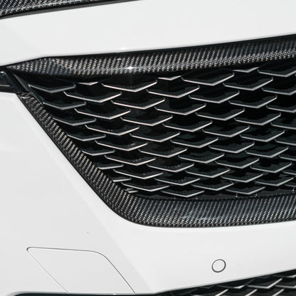2022-24 Cadillac CT5-V Blackwing Dry Carbon Fiber Front Upper Lower Grille Trim image 55