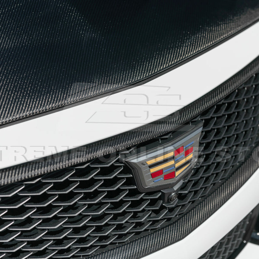 2022-24 Cadillac CT5-V Blackwing Dry Carbon Fiber Front Upper Lower Grille Trim image 13
