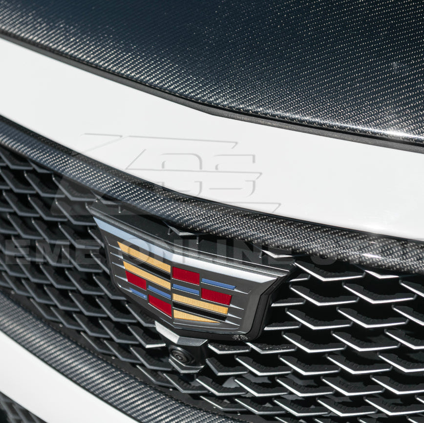 2022-24 Cadillac CT5-V Blackwing Dry Carbon Fiber Front Upper Lower Grille Trim image 38