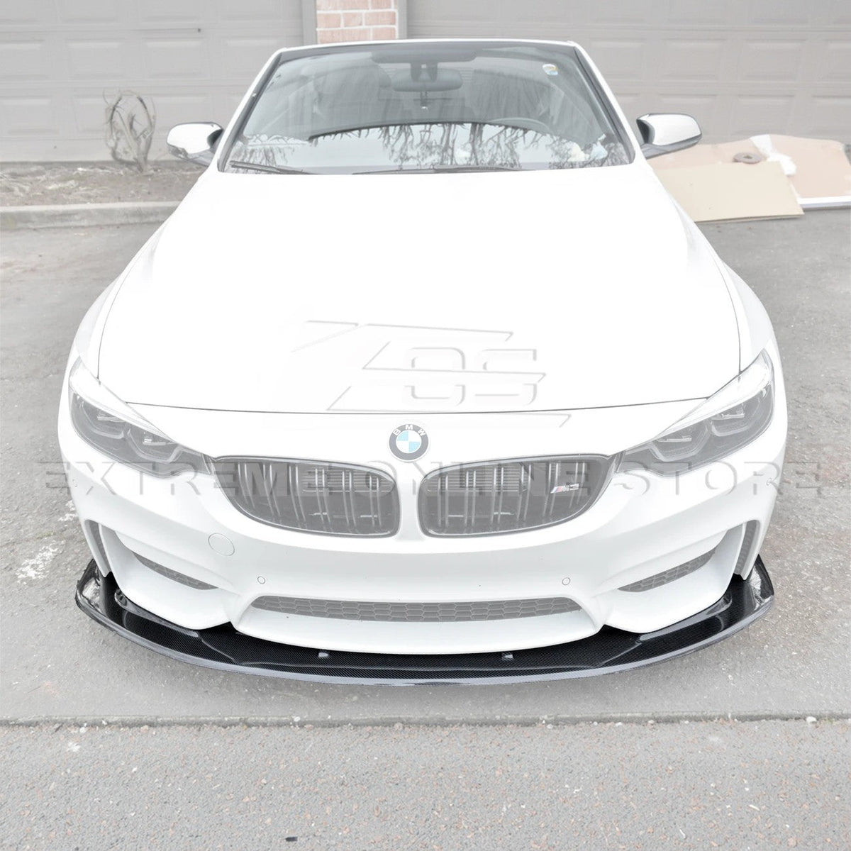 2015-20 BMW F82 M4 Carbon Fiber Front Splitter & Side Skirts image 4