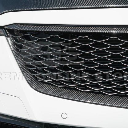 2022-24 Cadillac CT5-V Blackwing Dry Carbon Fiber Front Upper Lower Grille Trim image 15
