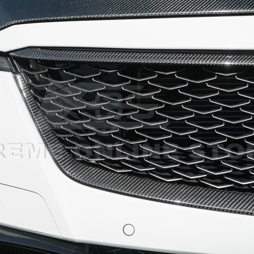 2022-24 Cadillac CT5-V Blackwing Dry Carbon Fiber Front Upper Lower Grille Trim image 40