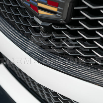 2022-24 Cadillac CT5-V Blackwing Dry Carbon Fiber Front Upper Lower Grille Trim image 16