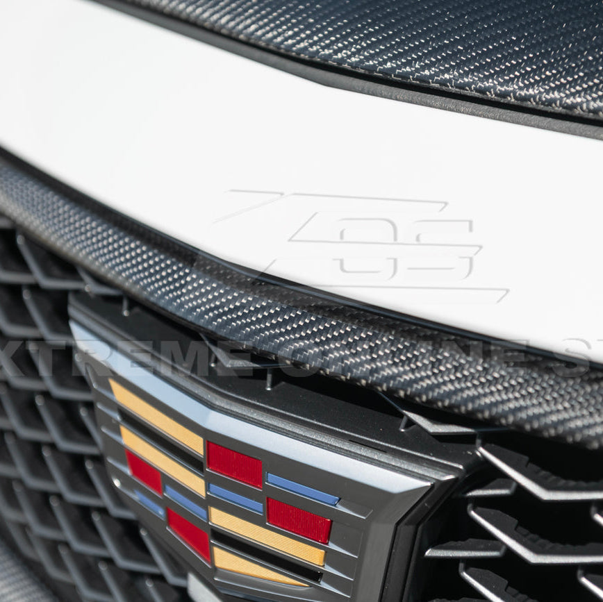 2022-24 Cadillac CT5-V Blackwing Dry Carbon Fiber Front Upper Lower Grille Trim image 41