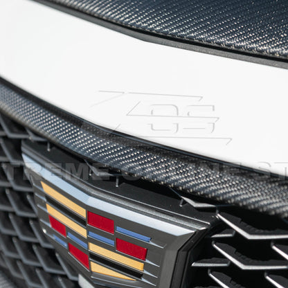 2022-24 Cadillac CT5-V Blackwing Dry Carbon Fiber Front Upper Lower Grille Trim image 17