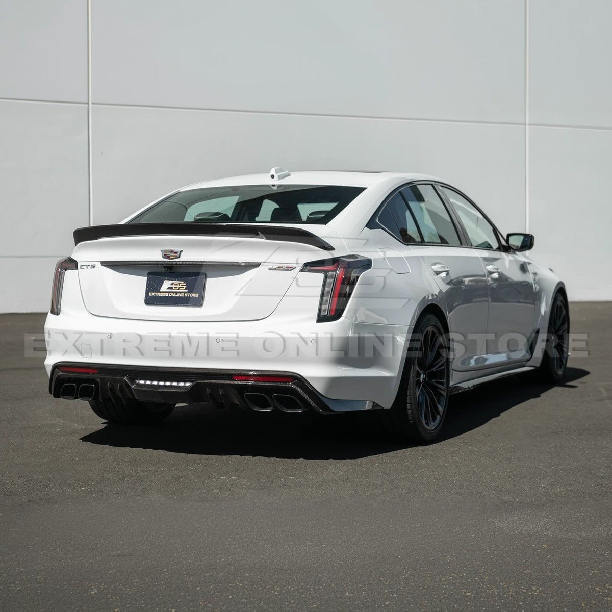 2022-Up Cadillac CT5 Dry Carbon Fiber Rear Deck Lid Center Applique Trunk Insert image 7