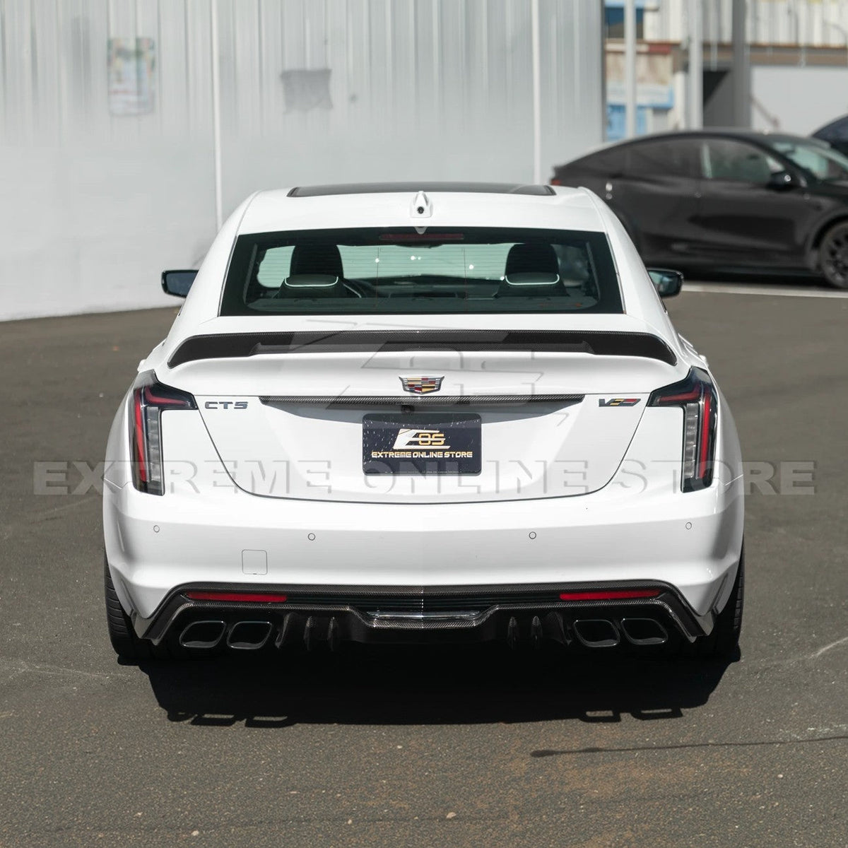 2022-Up Cadillac CT5 Dry Carbon Fiber Rear Deck Lid Center Applique Trunk Insert image 6