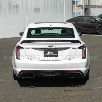 2022-Up Cadillac CT5 Dry Carbon Fiber Rear Deck Lid Center Applique Trunk Insert image 6
