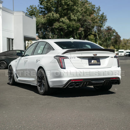 2022-Up Cadillac CT5 Dry Carbon Fiber Rear Deck Lid Center Applique Trunk Insert image 4