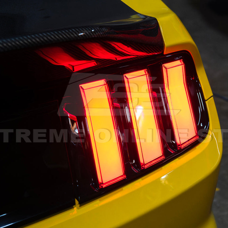 2015-23 Ford Mustang EURO RGB Sequential Signal LED XB Clear Rear Taillight image 11