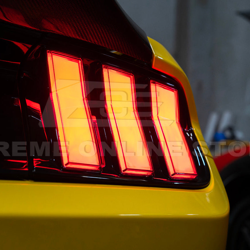 2015-23 Ford Mustang EURO RGB Sequential Signal LED XB Clear Rear Taillight image 26