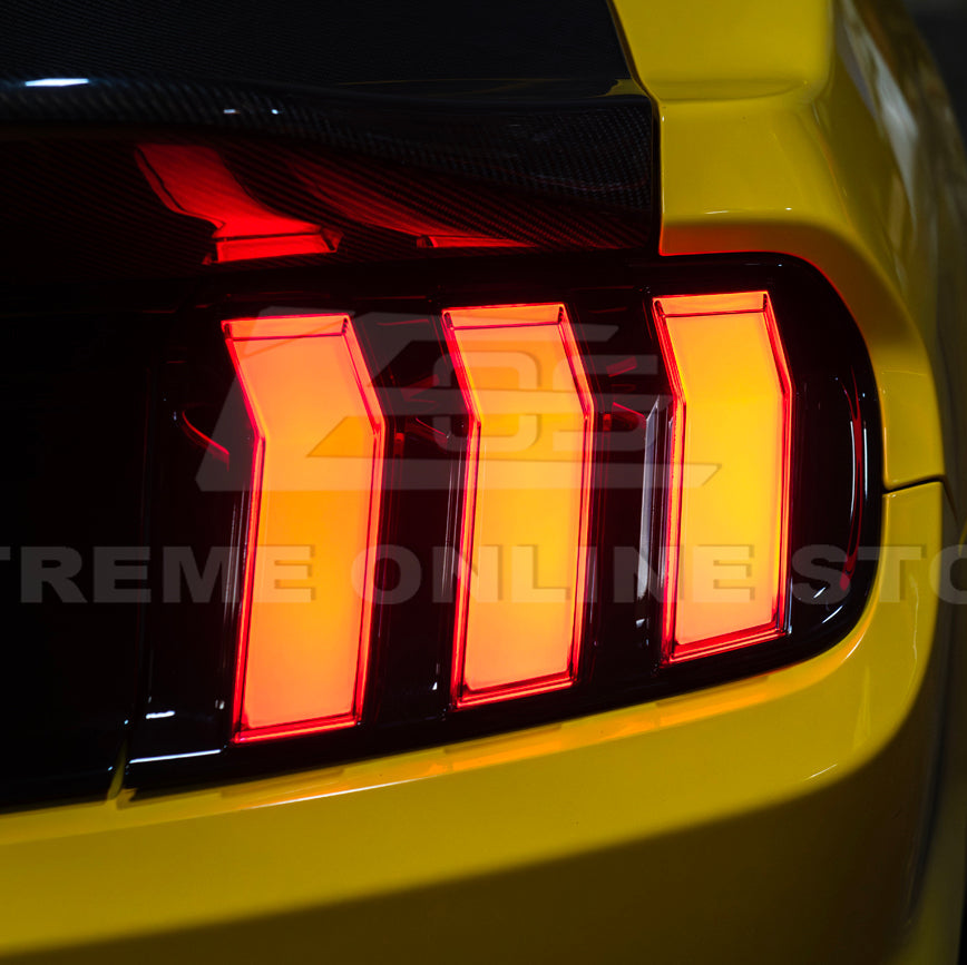 2015-23 Ford Mustang EURO RGB Sequential Signal LED XB Clear Rear Taillight image 12