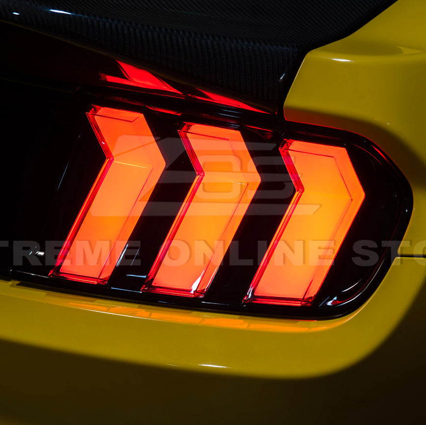 2015-23 Ford Mustang EURO RGB Sequential Signal LED XB Clear Rear Taillight image 13