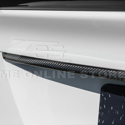 2022-Up Cadillac CT5 Dry Carbon Fiber Rear Deck Lid Center Applique Trunk Insert image 11