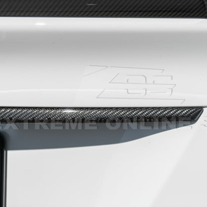 2022-Up Cadillac CT5 Dry Carbon Fiber Rear Deck Lid Center Applique Trunk Insert image 13