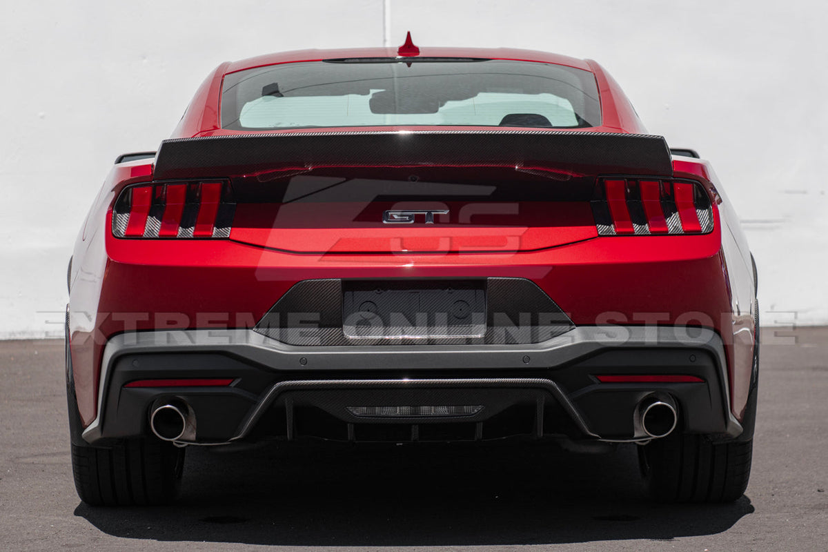 2024+ Ford Mustang DRY CARBON FIBER Rear Ducktail Spoiler image 4